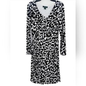 Ralph Lauren LRL DressWomen’s Sz 10 Long Sleeve Side Rouching Career Dress